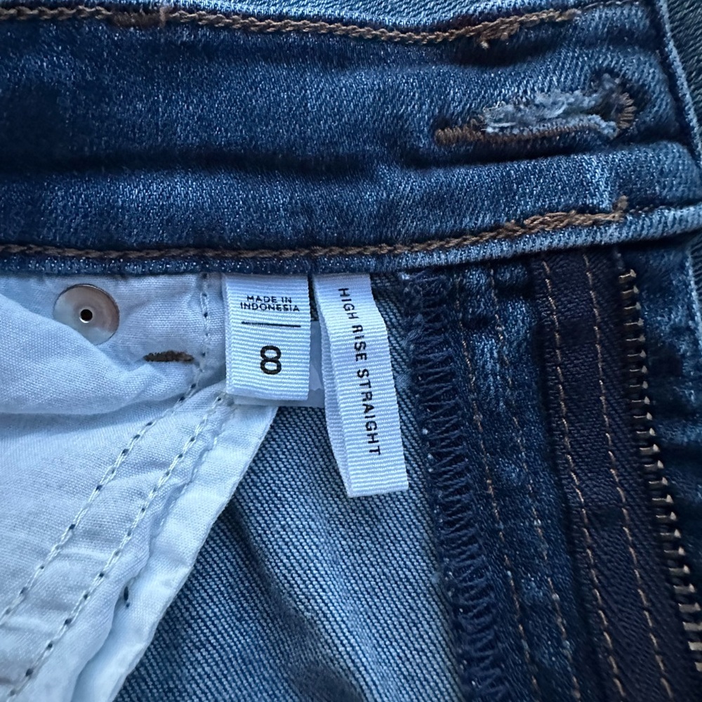 Loft Size 8 High Rise Straight Jean - Picture 2 of 4